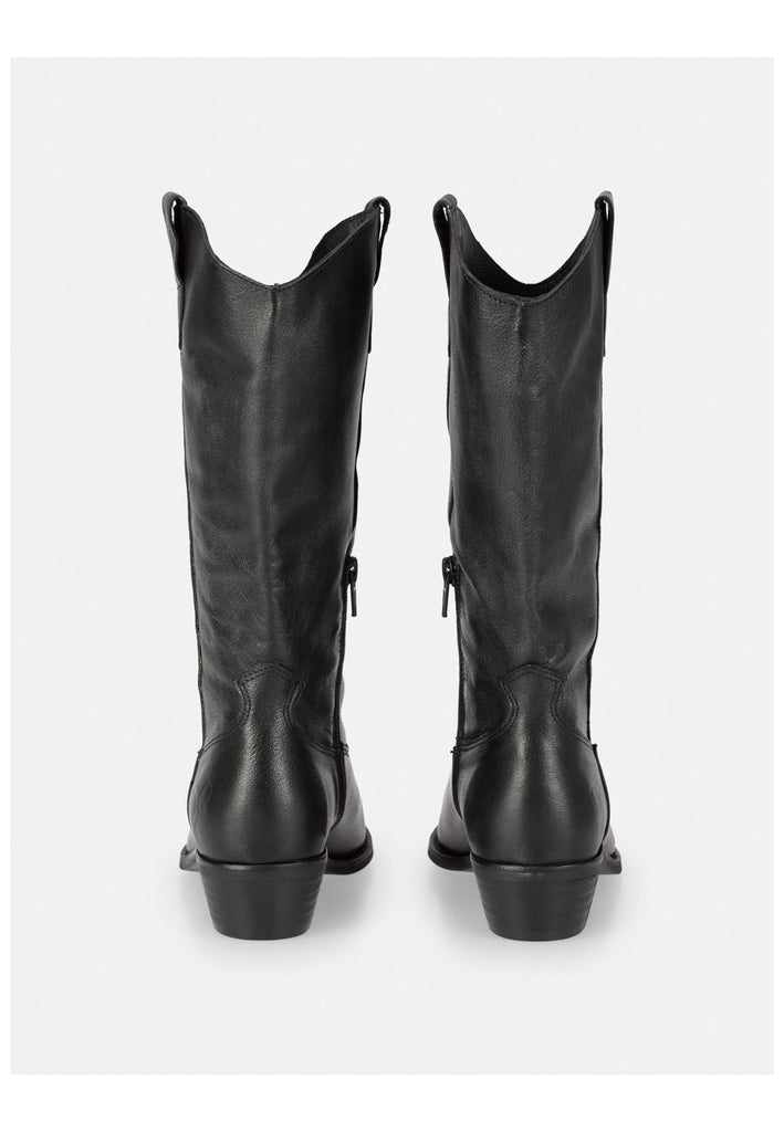 FELMINI WIDE FIT Stiefel Leder Schwarz Kombi