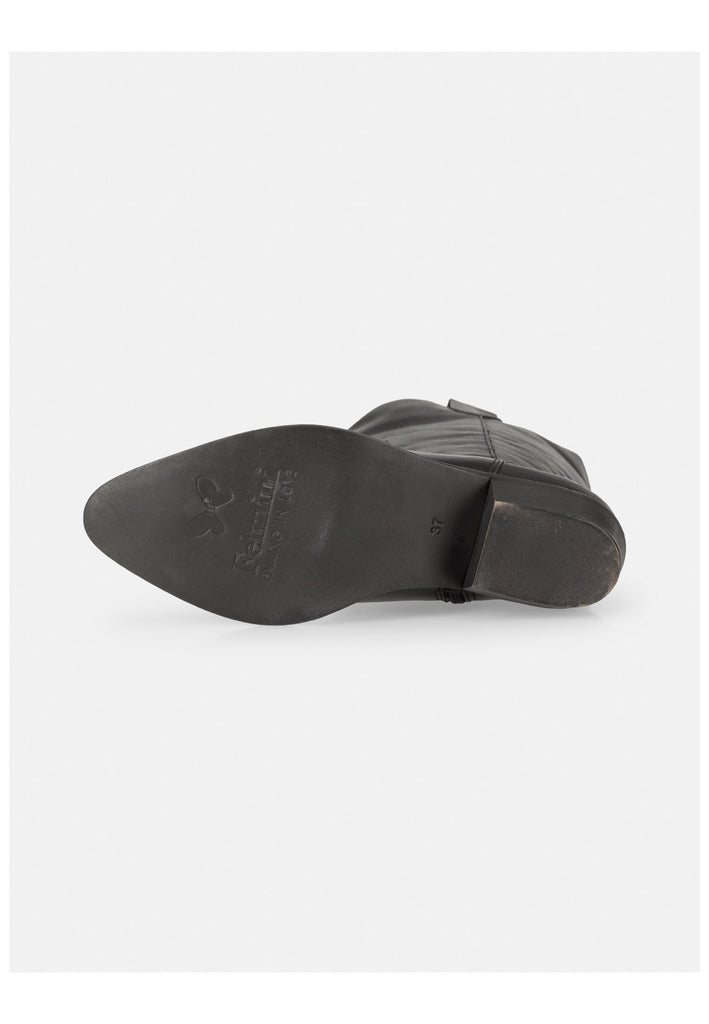 FELMINI WIDE FIT Stiefel Leder Schwarz Kombi