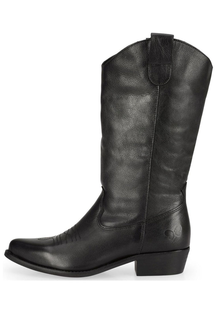 FELMINI WIDE FIT Stiefel Leder Schwarz Kombi
