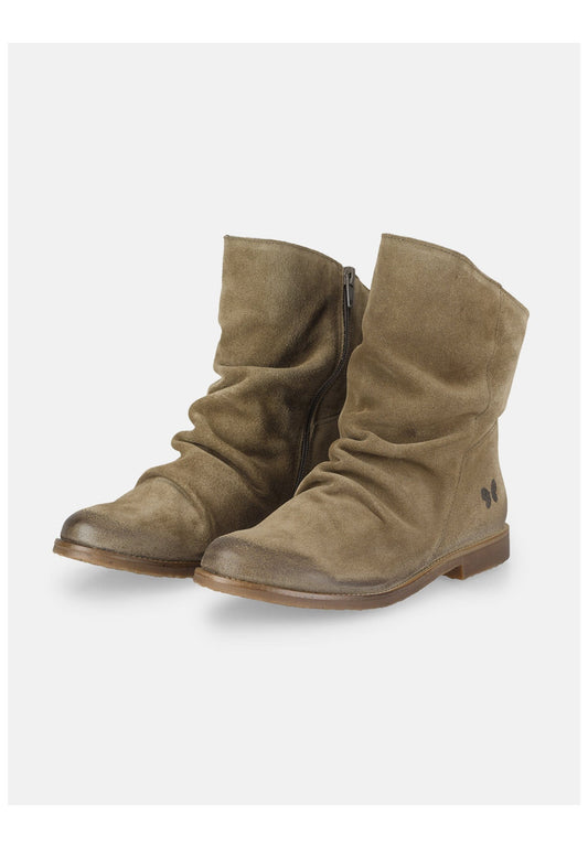 FELMINI WIDE FIT Stiefel Veloursleder Dunkelgrau