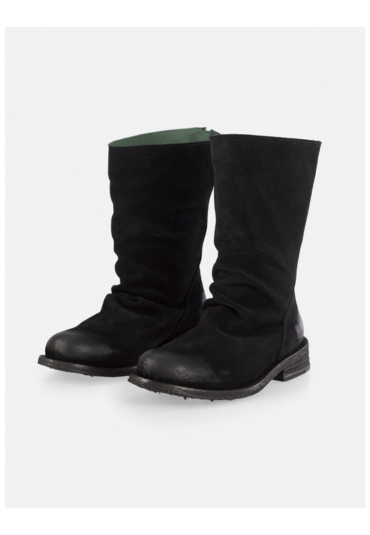 FELMINI WIDE FIT Stiefel Veloursleder Schwarz