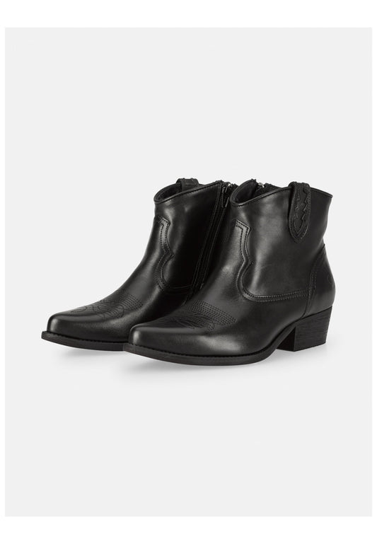 FELMINI WIDE FIT Stiefelette Leder Black
