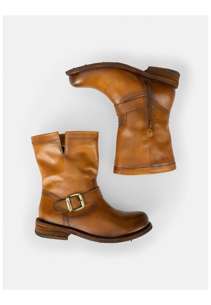 FELMINI WIDE FIT Stiefelette Leder Mittelbraun