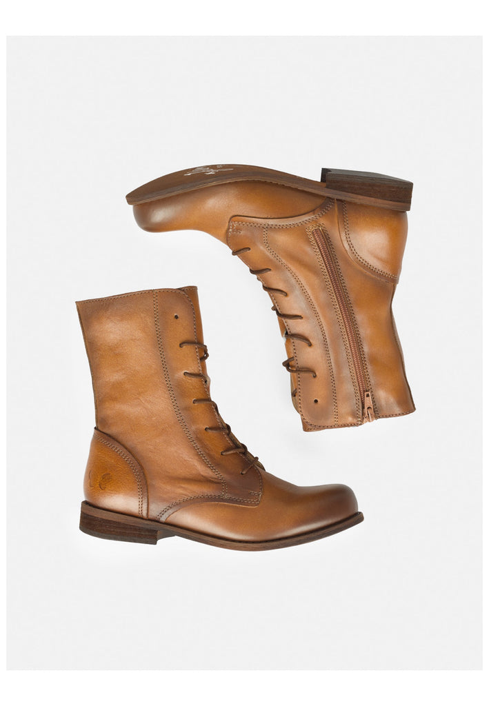 FELMINI WIDE FIT Stiefelette Leder Mittelbraun