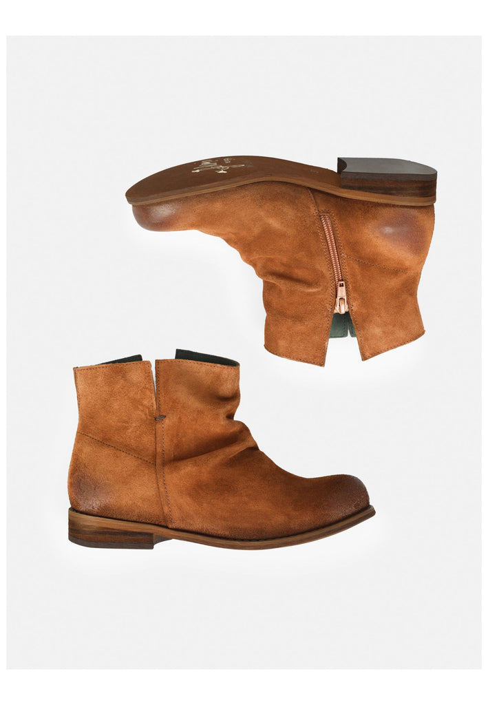 FELMINI WIDE FIT Stiefelette Veloursleder Braun