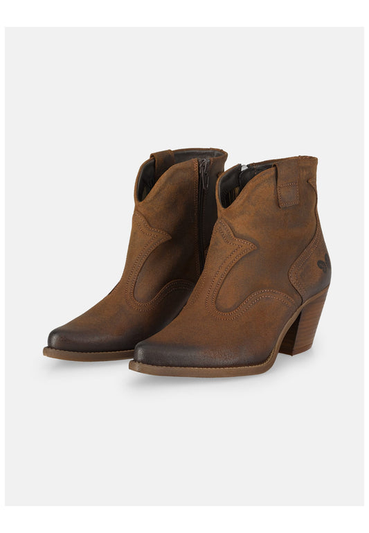 FELMINI WIDE FIT Stiefelette Veloursleder Braun