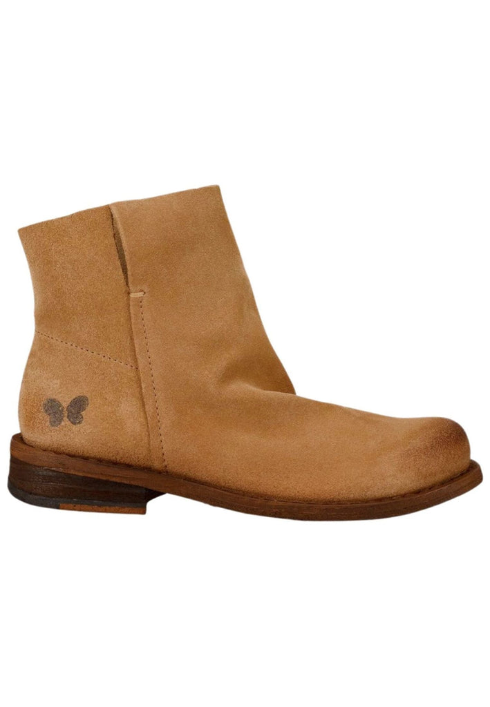 FELMINI WIDE FIT Stiefelette Veloursleder Dunkelbeige