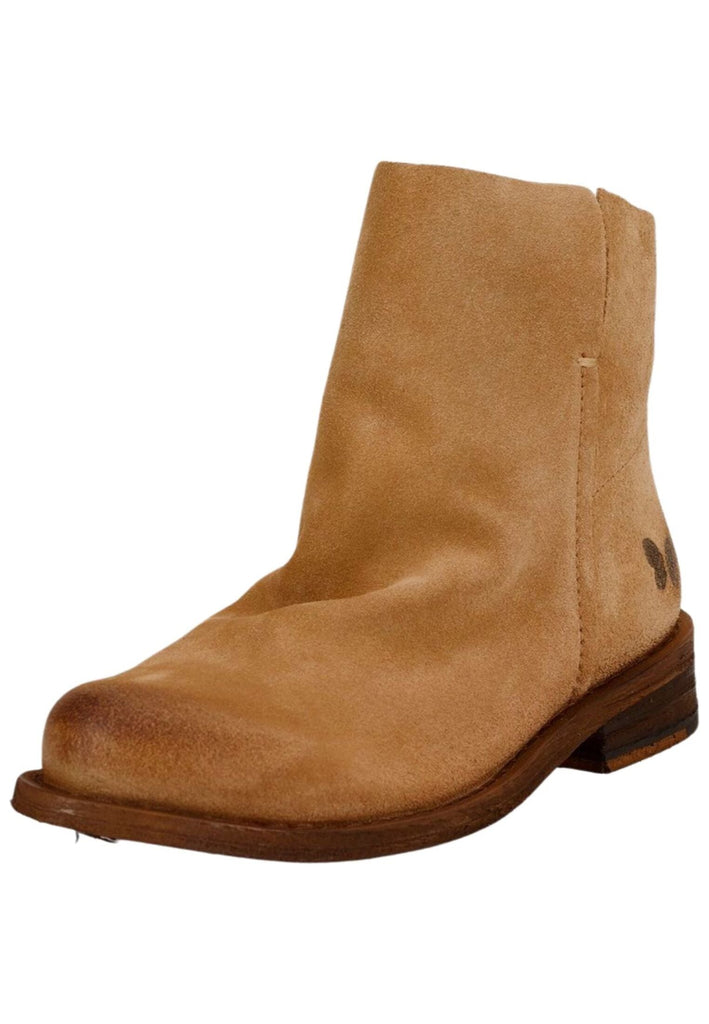 FELMINI WIDE FIT Stiefelette Veloursleder Dunkelbeige