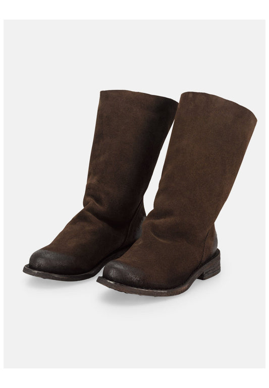 FELMINI WIDE FIT Stiefelette Veloursleder Espresso