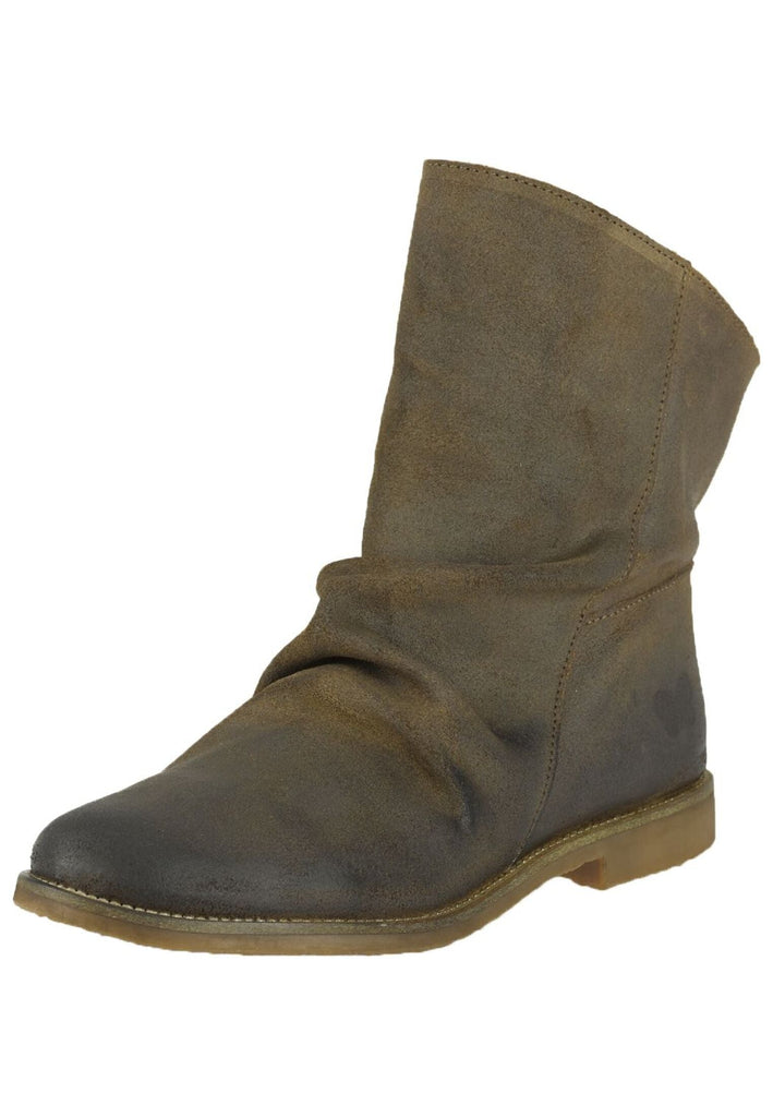 FELMINI WIDE FIT Stiefelette Veloursleder Grün