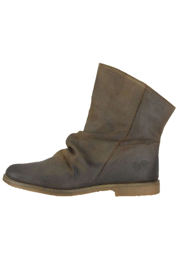 FELMINI WIDE FIT Stiefelette Veloursleder Grün