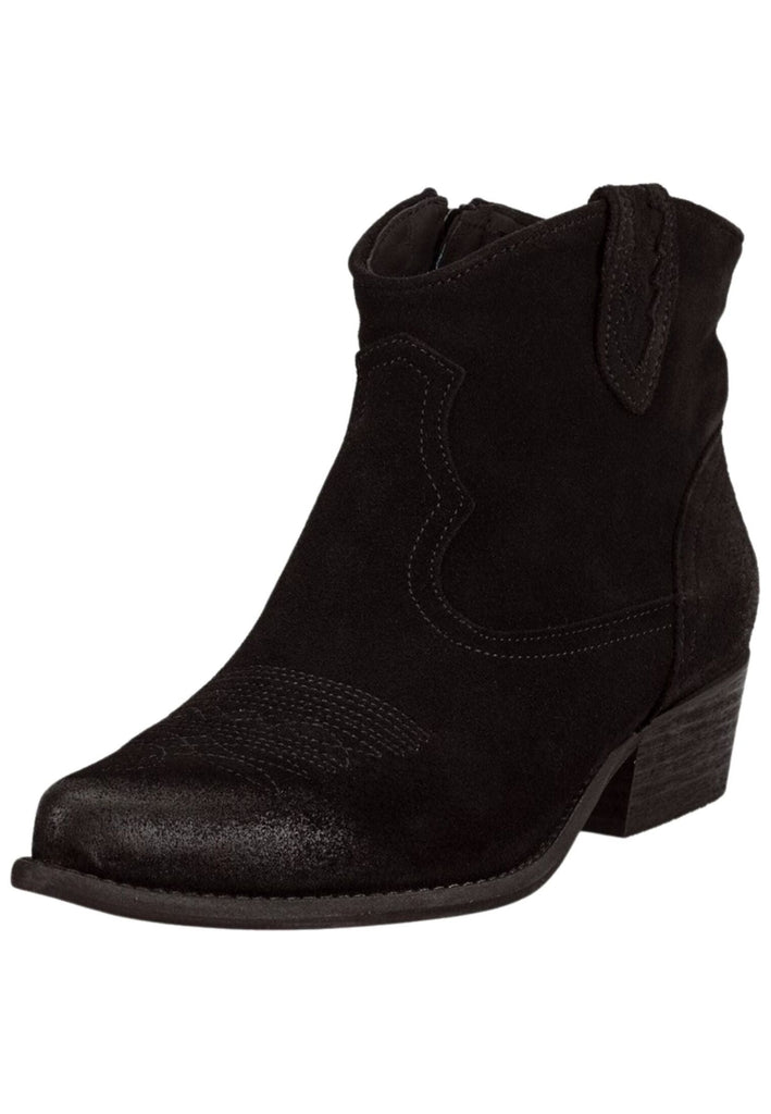 FELMINI WIDE FIT Stiefelette Veloursleder Schwarz Kombi