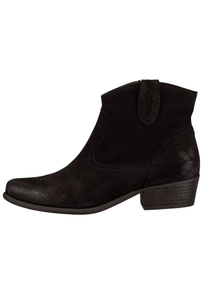 FELMINI WIDE FIT Stiefelette Veloursleder Schwarz Kombi