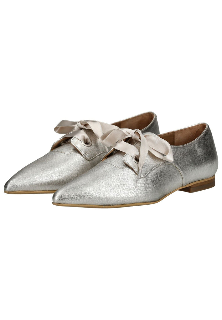 FLY London Halbschuhe Leder Silber