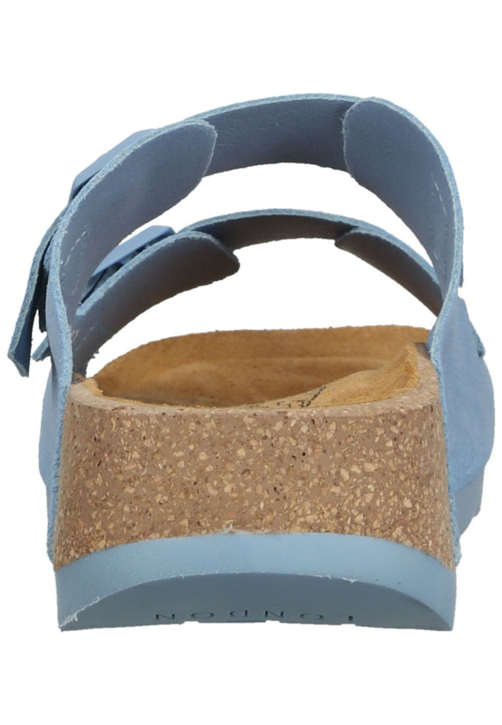 FLY London Pantoletten Leder Hellblau