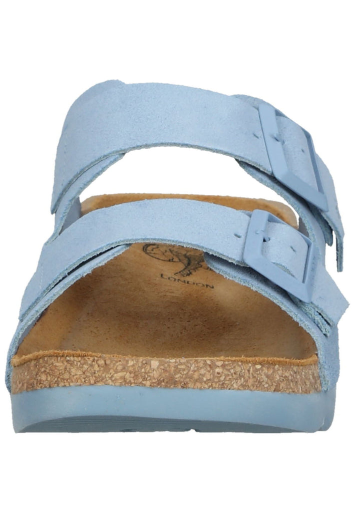 FLY London Pantoletten Leder Hellblau