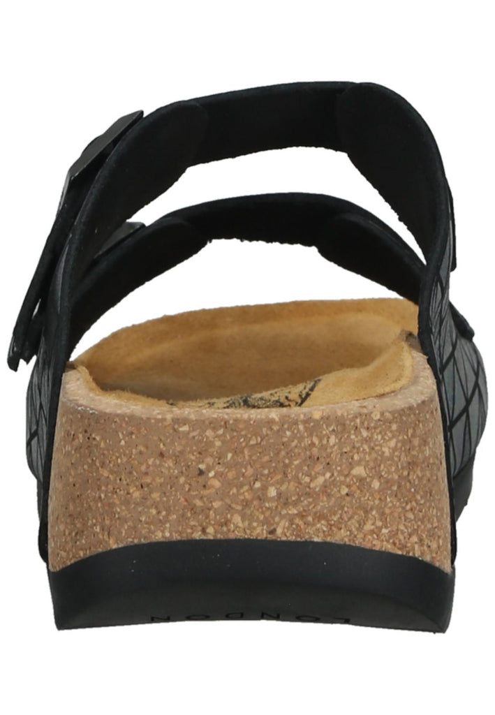 FLY London Pantoletten Leder Schwarz