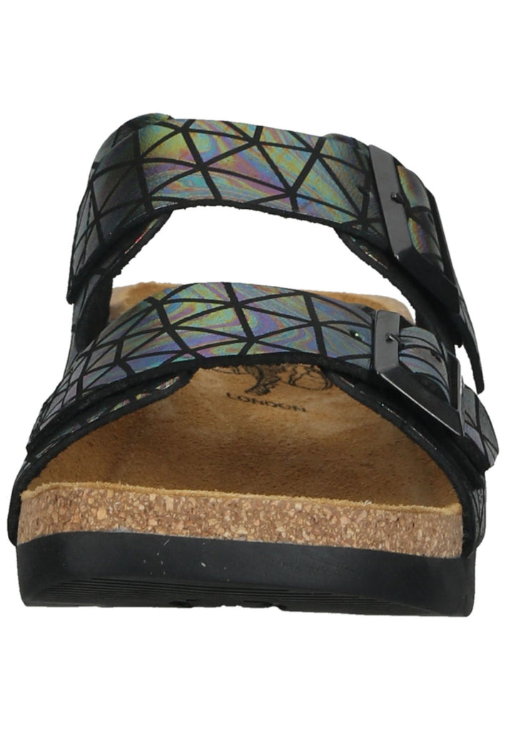 FLY London Pantoletten Leder Schwarz