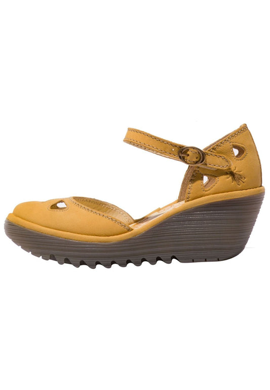 FLY London Pumps Leder Gelb