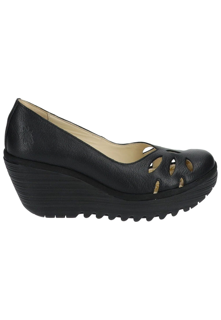 FLY London Pumps Leder Schwarz