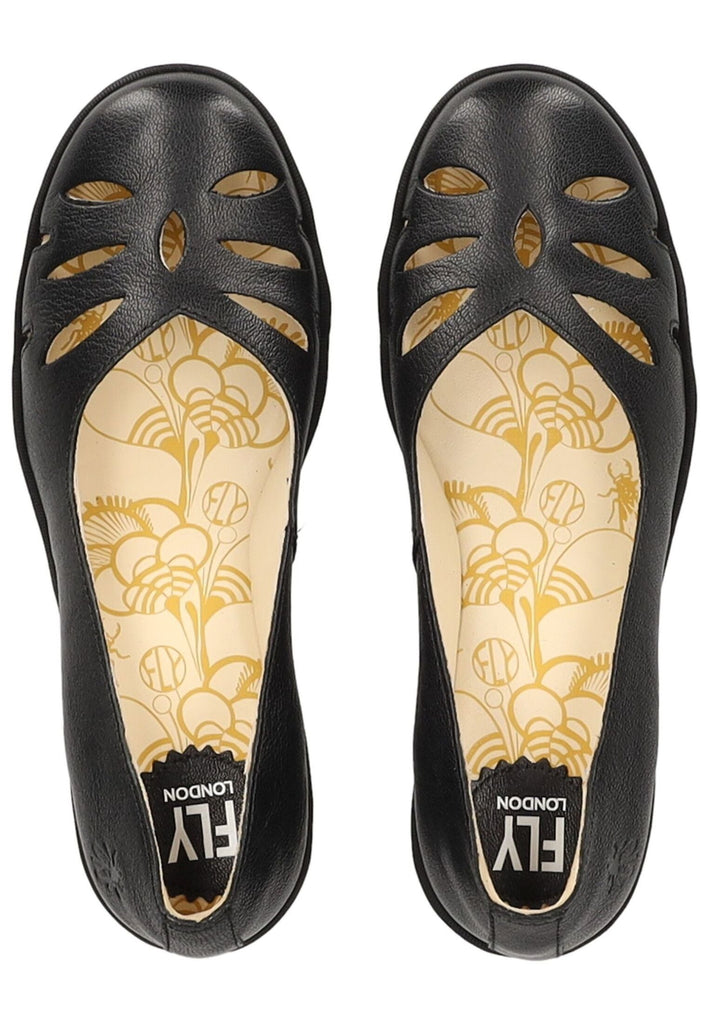 FLY London Pumps Leder Schwarz
