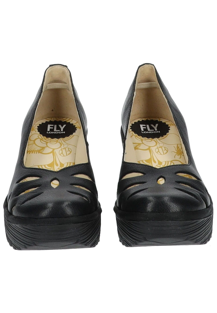 FLY London Pumps Leder Schwarz