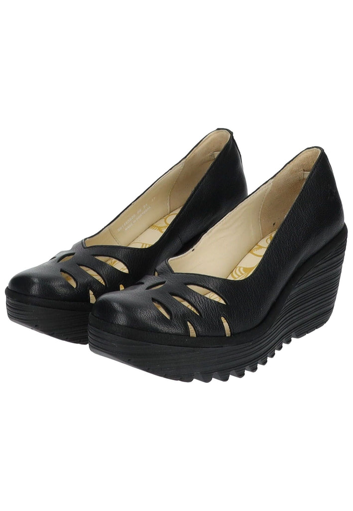 FLY London Pumps Leder Schwarz