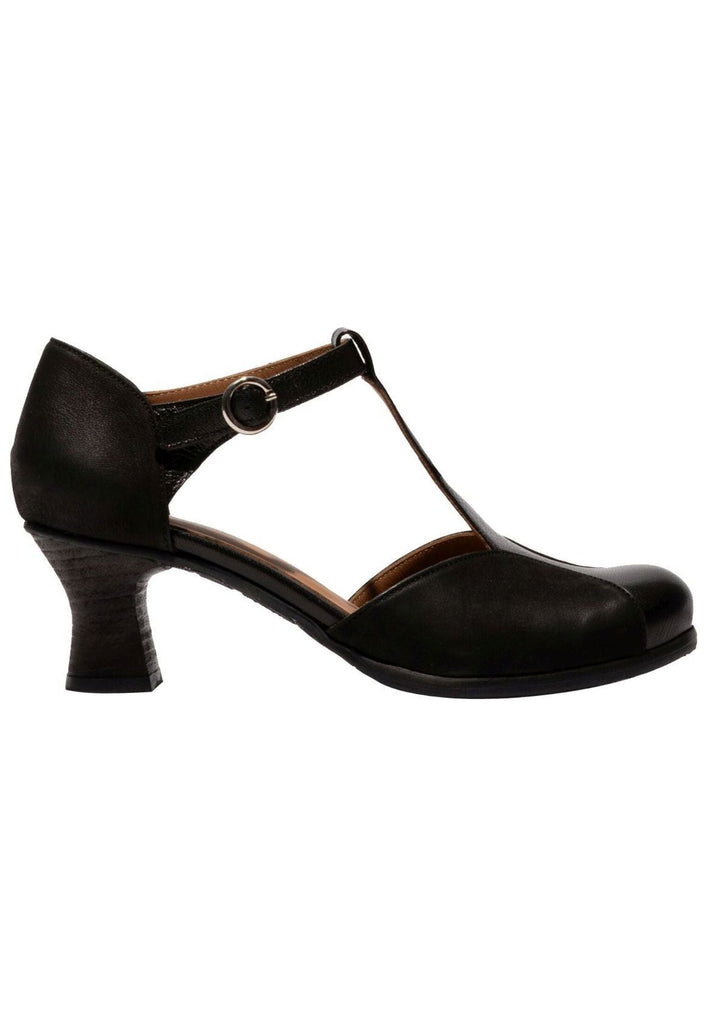 FLY London Pumps Leder Schwarz