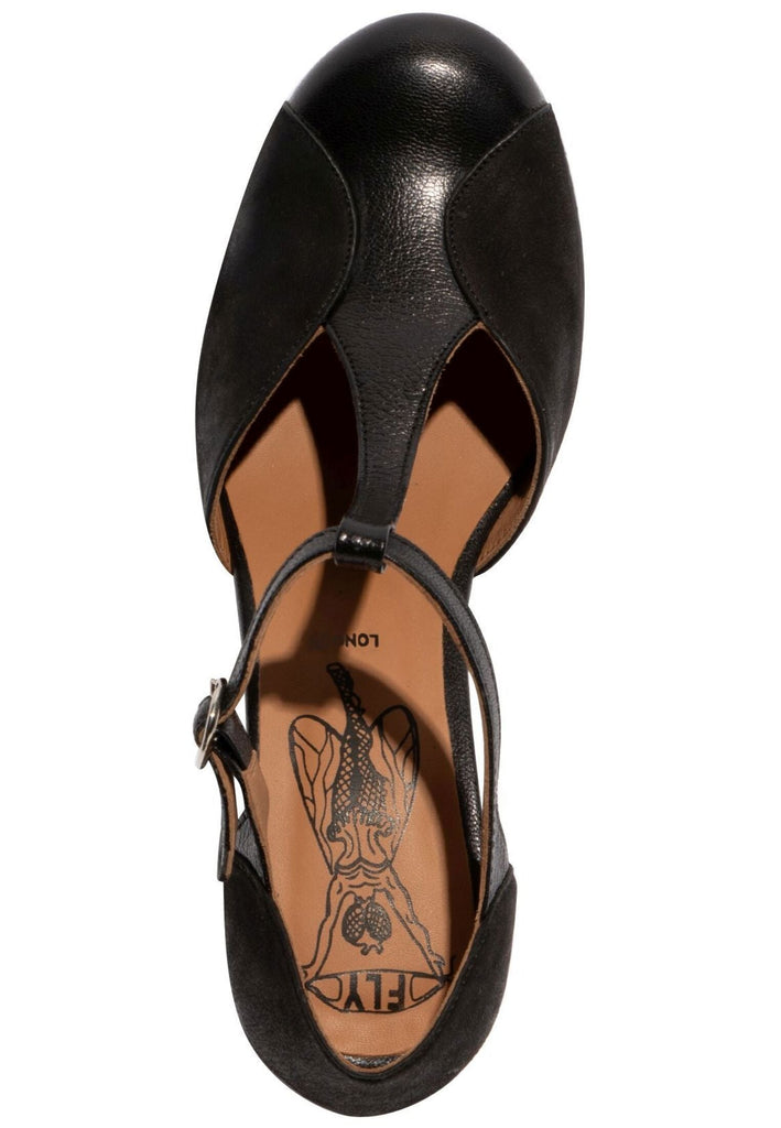 FLY London Pumps Leder Schwarz