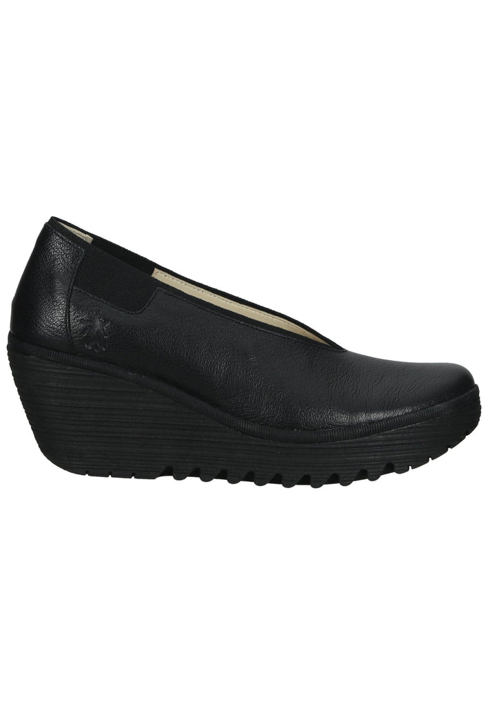 FLY London Pumps Leder Schwarz