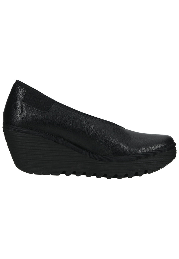 FLY London Pumps Leder Schwarz