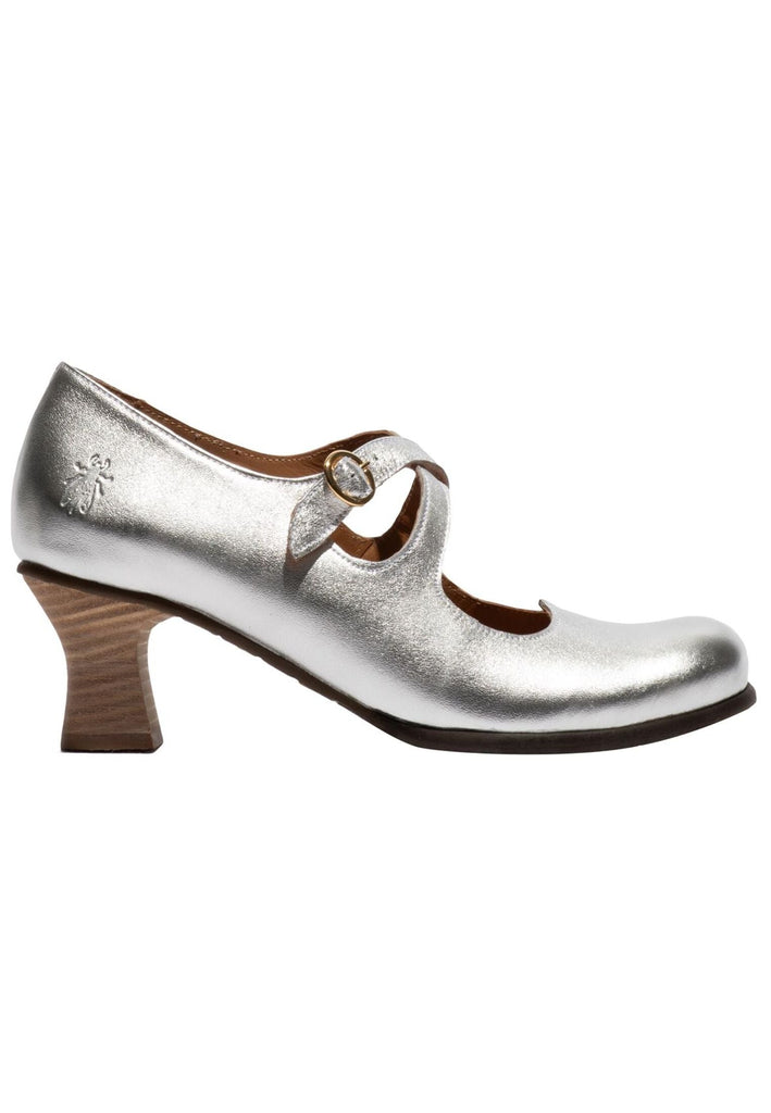 FLY London Pumps Leder Silber
