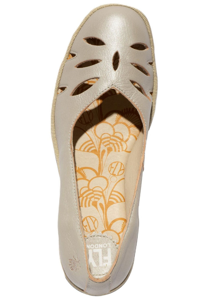 FLY London Pumps Leder Silber