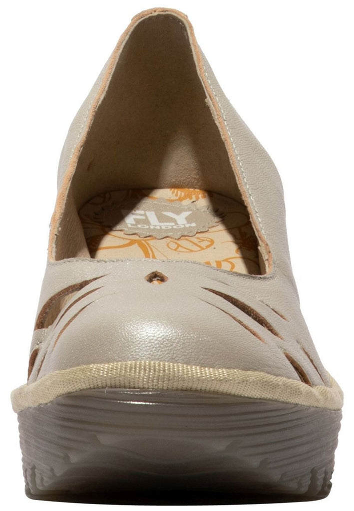 FLY London Pumps Leder Silber