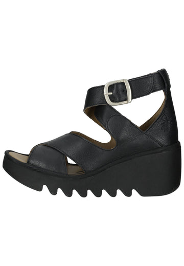 Sandalen FLY London Sandalen Leder Schwarz