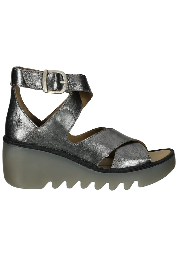 FLY London Sandalen Leder Grau