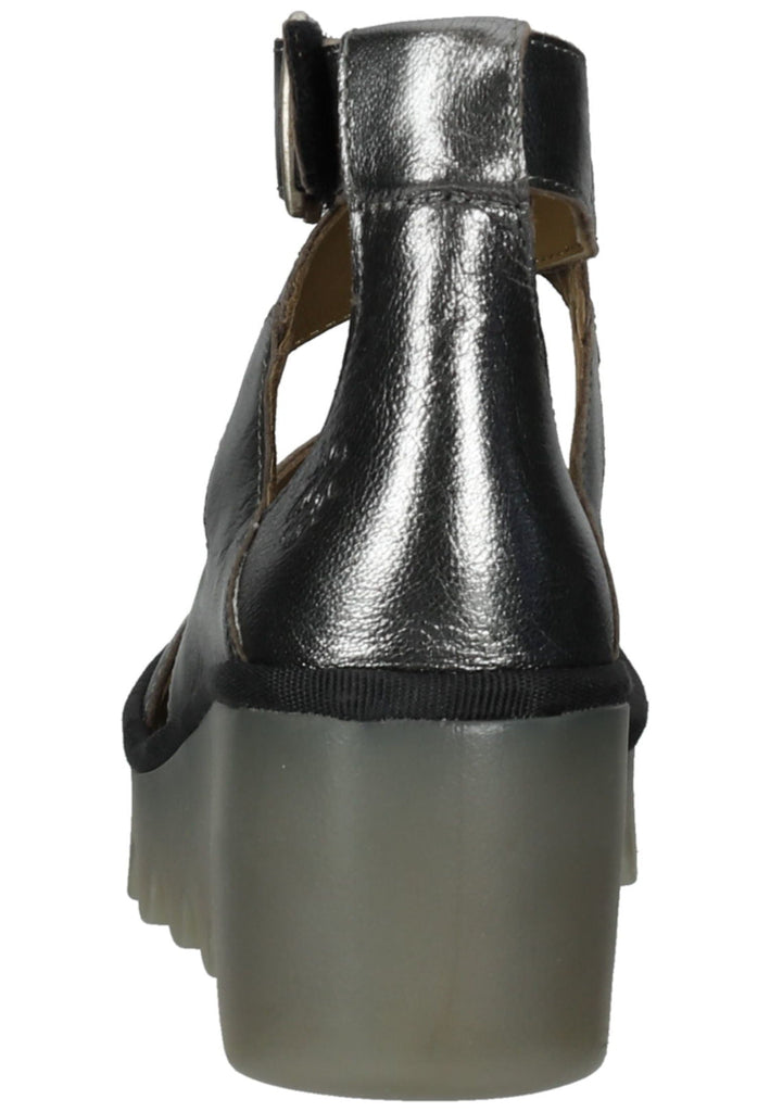 FLY London Sandalen Leder Grau