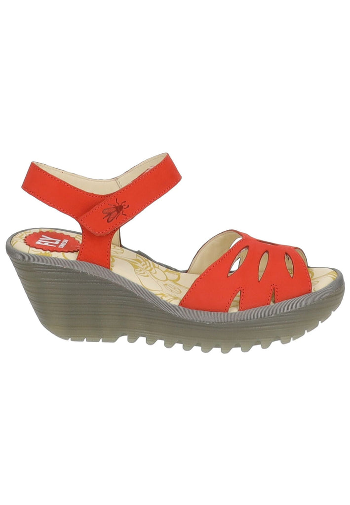 FLY London Sandalen Leder Rot