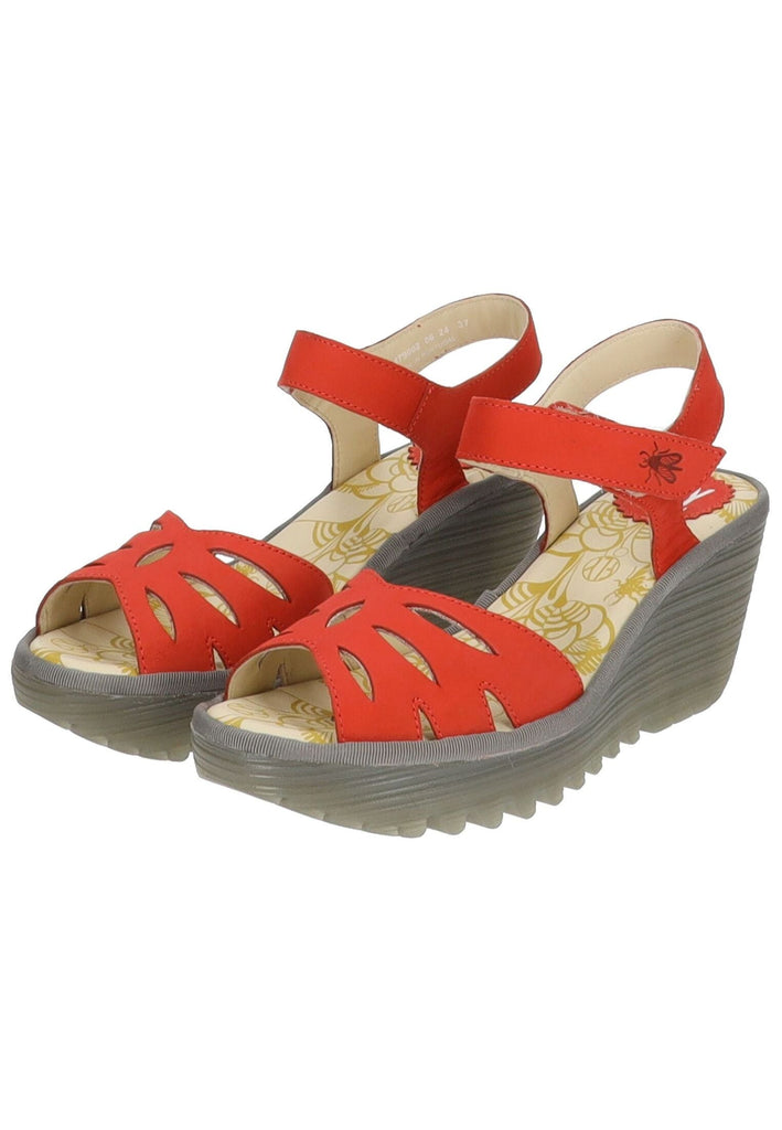 FLY London Sandalen Leder Rot