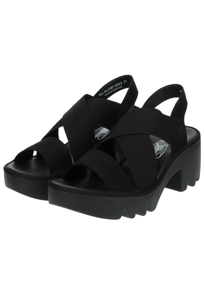 FLY London Sandalen Leder Schwarz