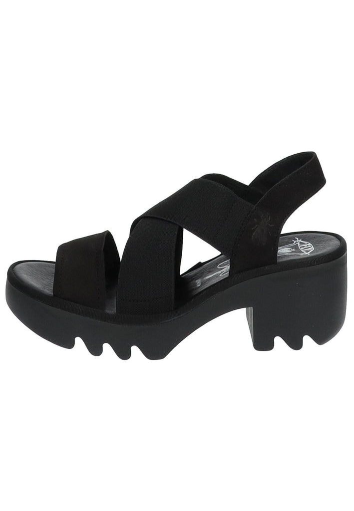 FLY London Sandalen Leder Schwarz