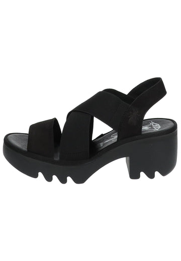 FLY London Sandalen Leder Schwarz