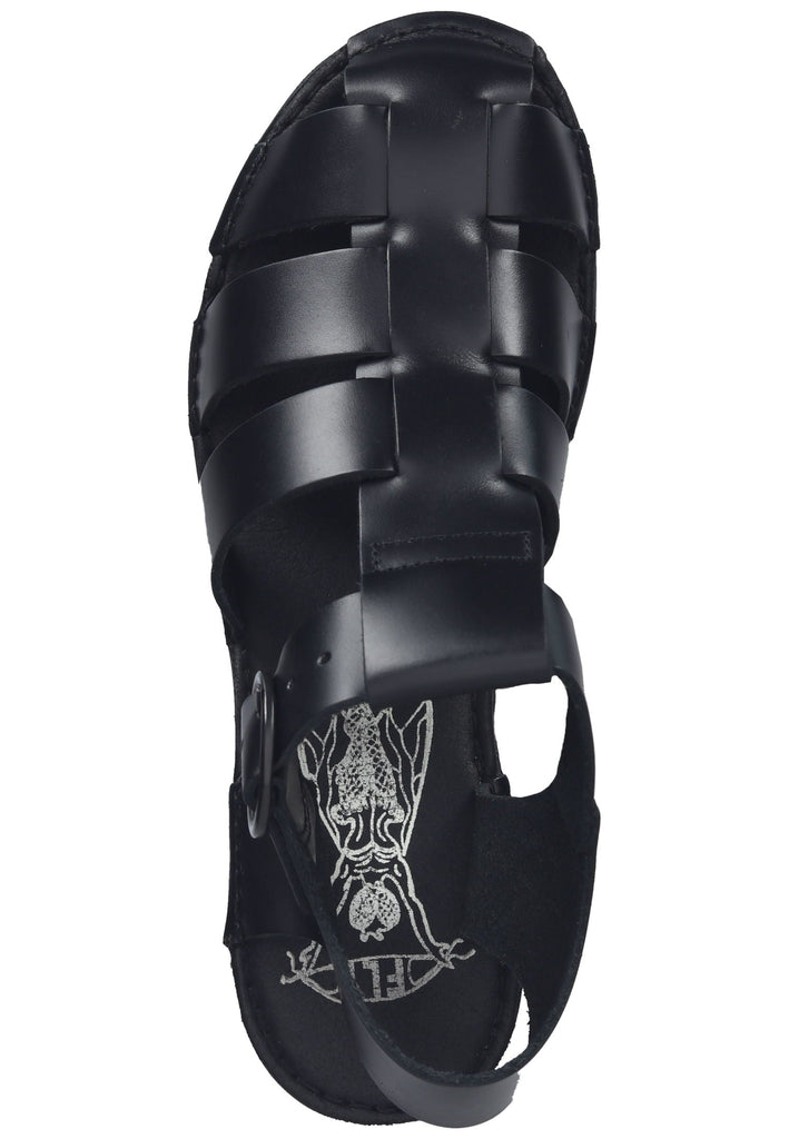 FLY London Sandalen Leder Schwarz