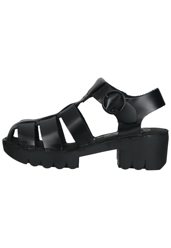 FLY London Sandalen Leder Schwarz