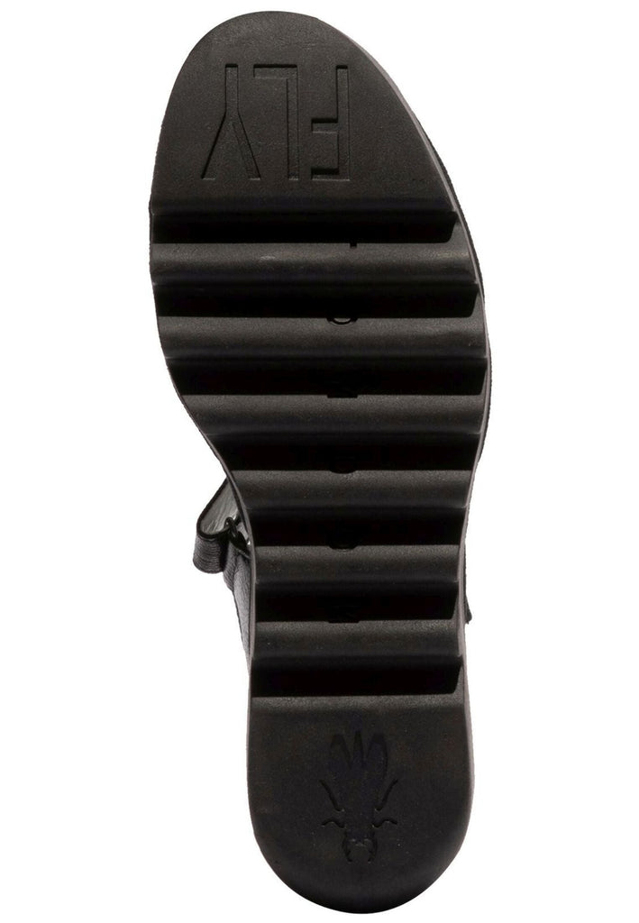 FLY London Sandalen Leder Schwarz