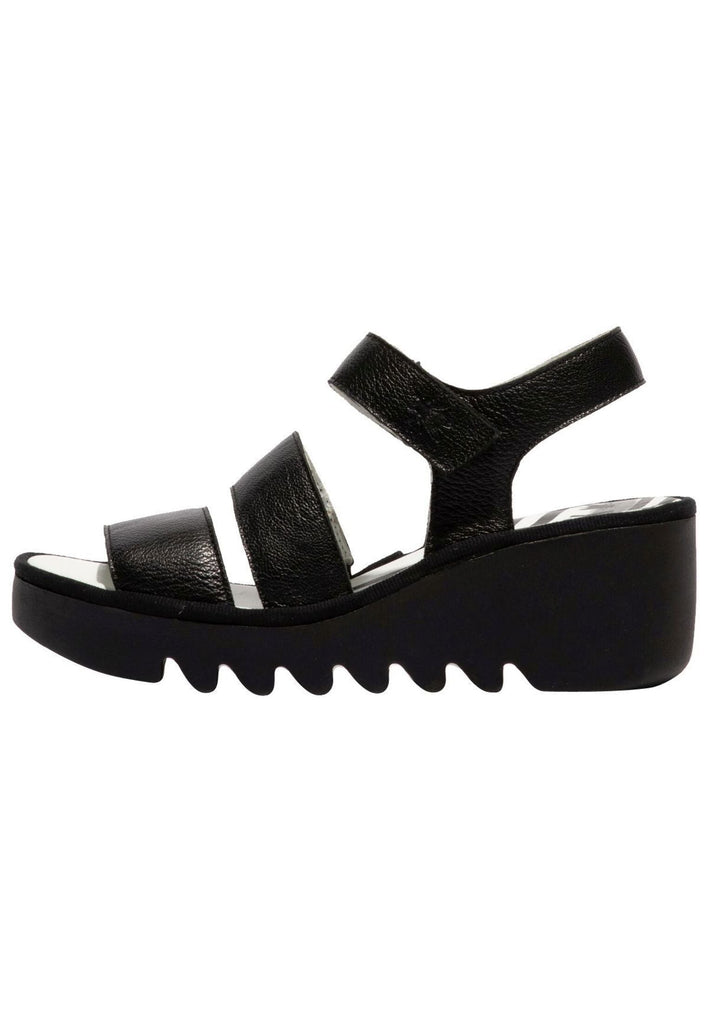 FLY London Sandalen Leder Schwarz
