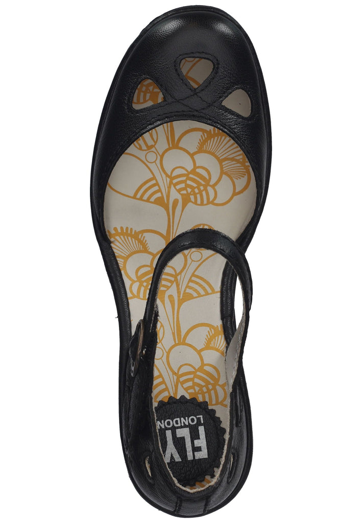 FLY London Sandalen Leder Schwarz