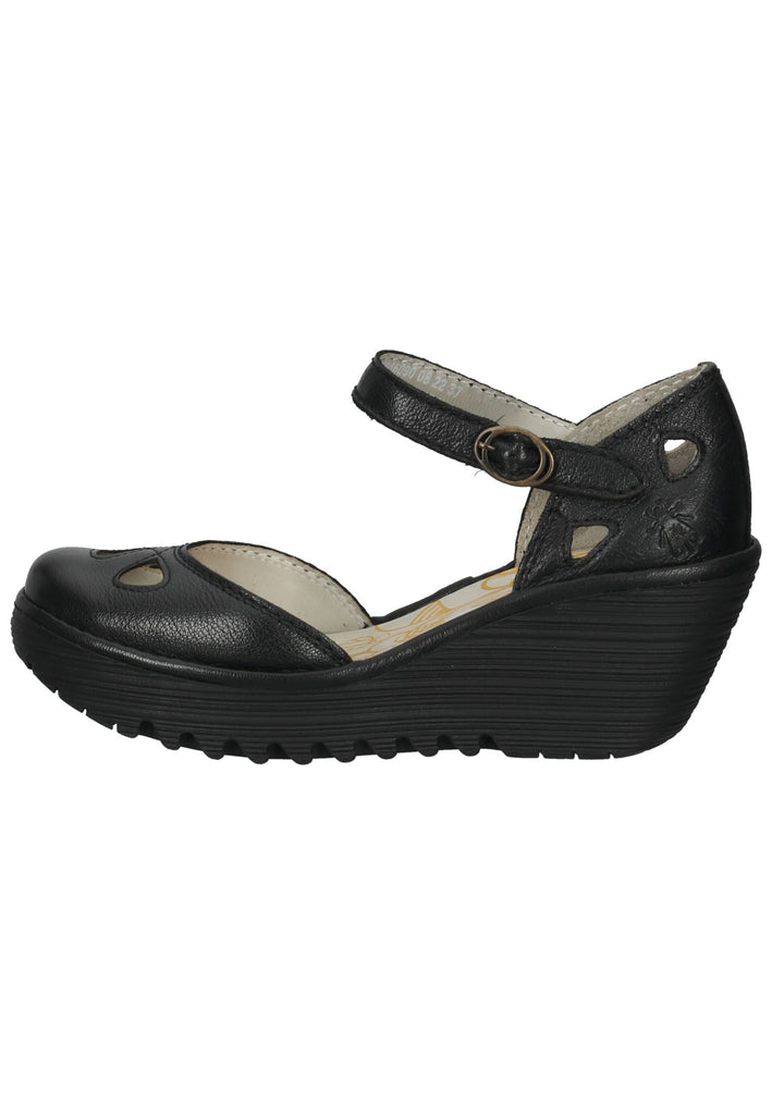 FLY London Sandalen Leder Schwarz