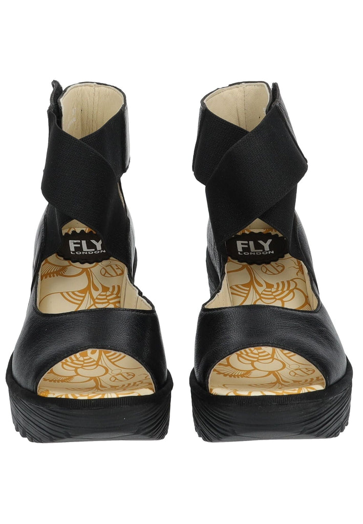 FLY London Sandalen Leder Schwarz