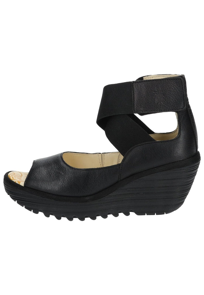 FLY London Sandalen Leder Schwarz